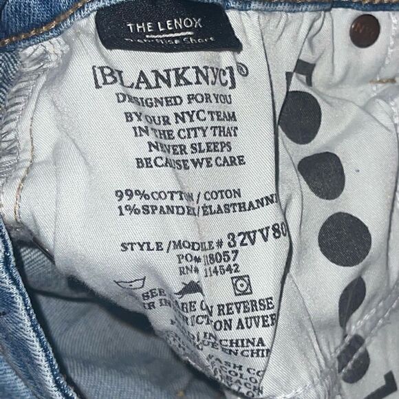NWTs Blank NYC The Lenox High Rise So Yesterday Cutoff Denim Shorts - Picture 10 of 10